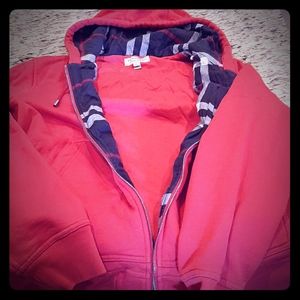 100% Authentic Burberry Hoodie Zip up Sweater